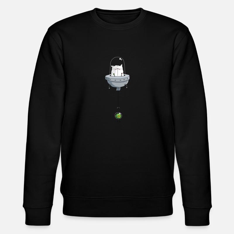 Mrou le chat, Space Cat - Sweat bio CHANGER Stanley/Stella Unisexe - noir