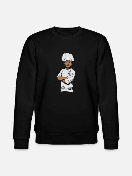 Cooking cook boil young man - Stanley/Stella CHANGER Unisex Organic Sweatshirt - black