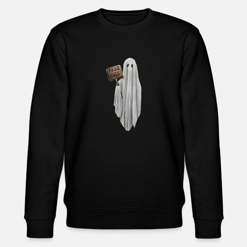 Gespenst Free Hugs - Stanley/Stella Unisex Bio-Sweatshirt CHANGER  - Schwarz