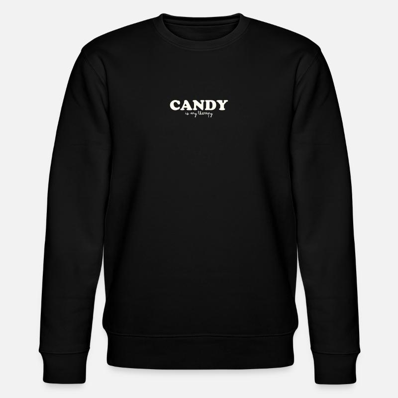 CANDY IS MY THERAPY - Stanley/Stella Unisex Bio-Sweatshirt CHANGER  - Schwarz