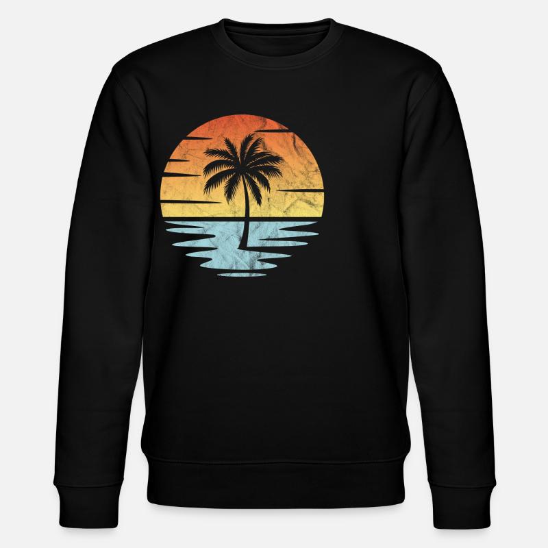 Plage Coucher de soleil - Sweat bio CHANGER Stanley/Stella Unisexe - noir
