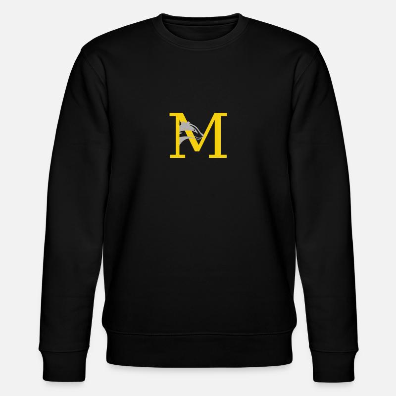 Buchstabe M - Stanley/Stella Unisex Bio-Sweatshirt CHANGER  - Schwarz