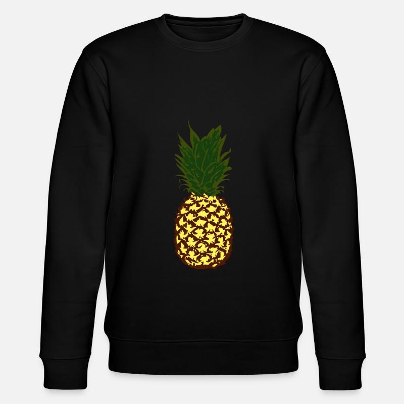 Ananas Sommer Festival Urlaub - Stanley/Stella Unisex Bio-Sweatshirt CHANGER  - Schwarz