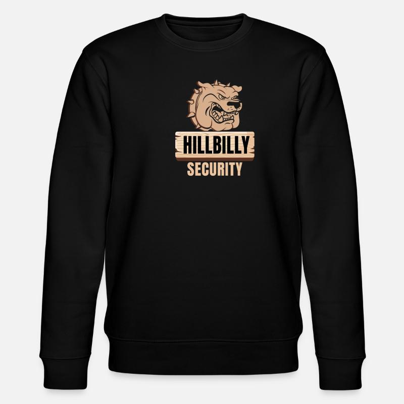 Hillbilly Security - Stanley/Stella Unisex Bio-Sweatshirt CHANGER  - Schwarz