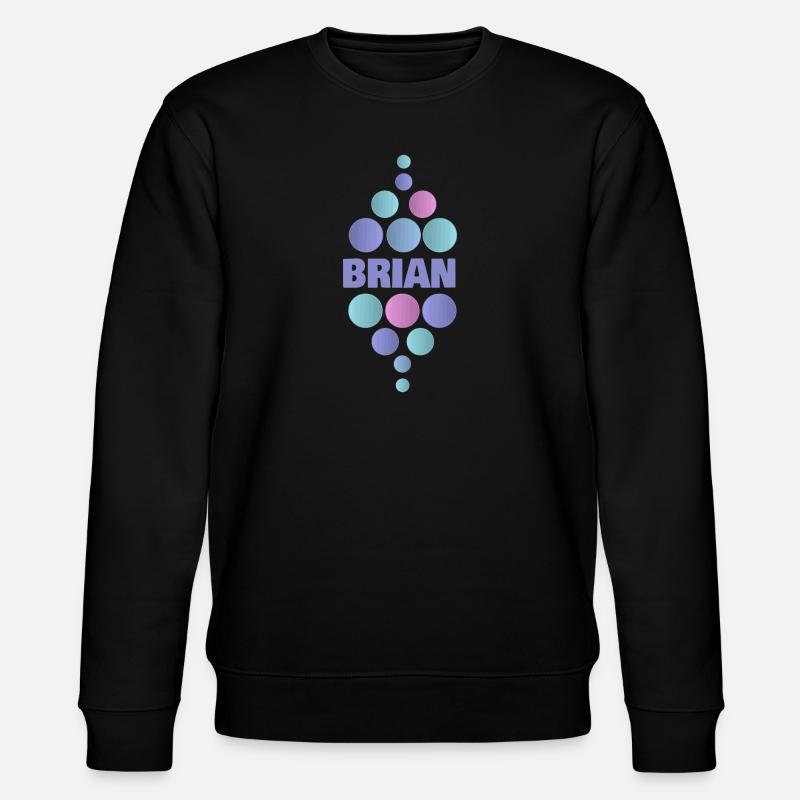 First name Brian - Stanley/Stella CHANGER Unisex Organic Sweatshirt - black