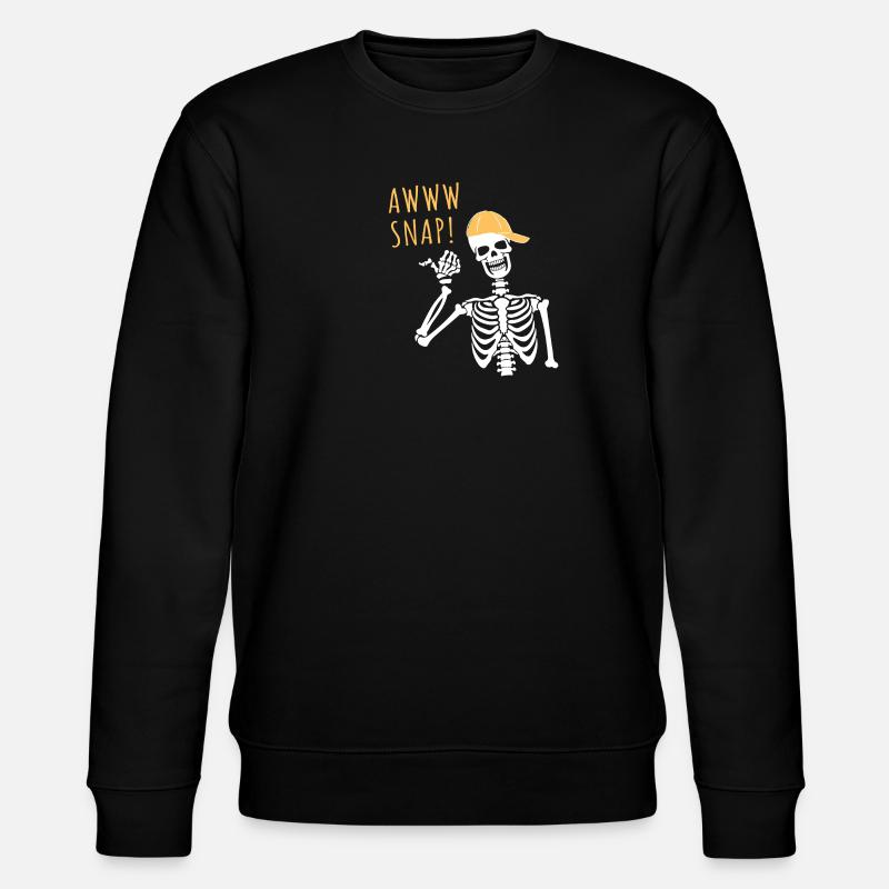 Awww Snap - Stanley/Stella Unisex Bio-Sweatshirt CHANGER  - Schwarz