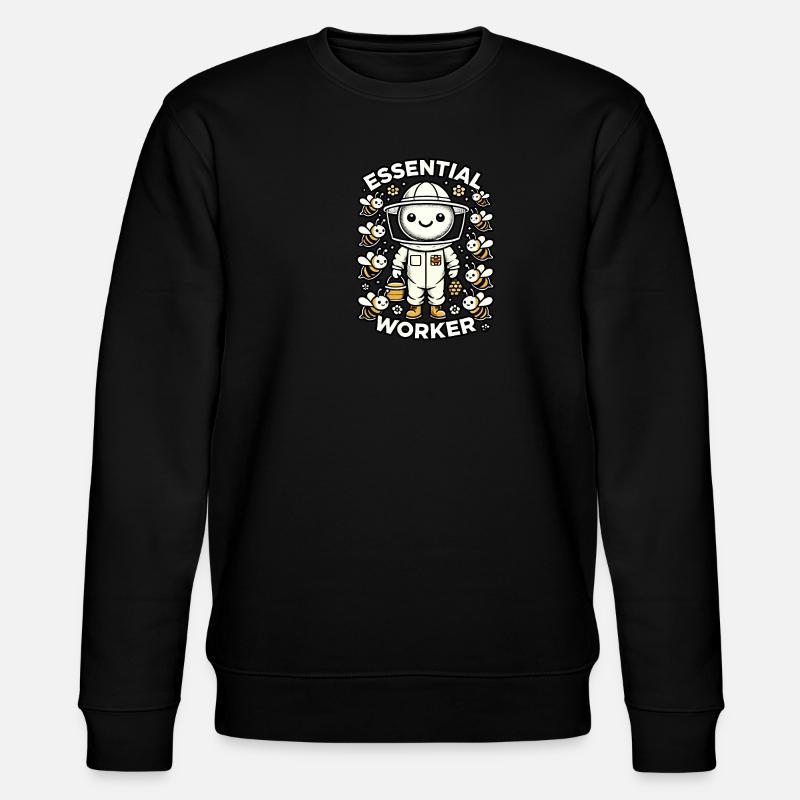 Unverzichtbare Arbeitskraft - Stanley/Stella Unisex Bio-Sweatshirt CHANGER  - Schwarz