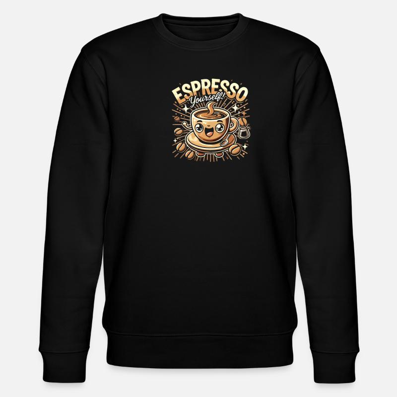 Espresso Selber machen - Stanley/Stella Unisex Bio-Sweatshirt CHANGER  - Schwarz