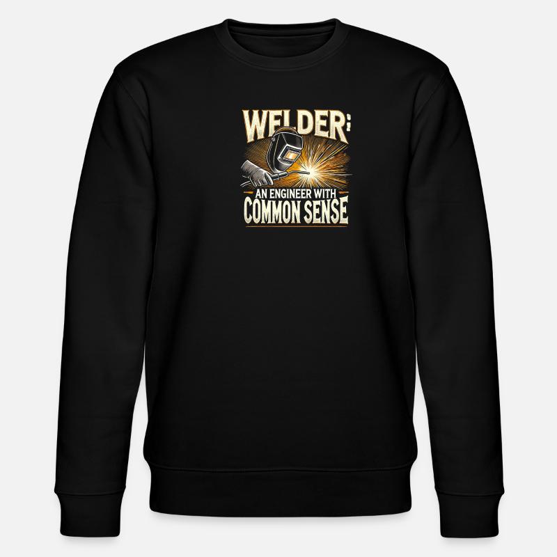 Schweißer Ein Ingenieur mit gesundem - Stanley/Stella Unisex Bio-Sweatshirt CHANGER  - Schwarz