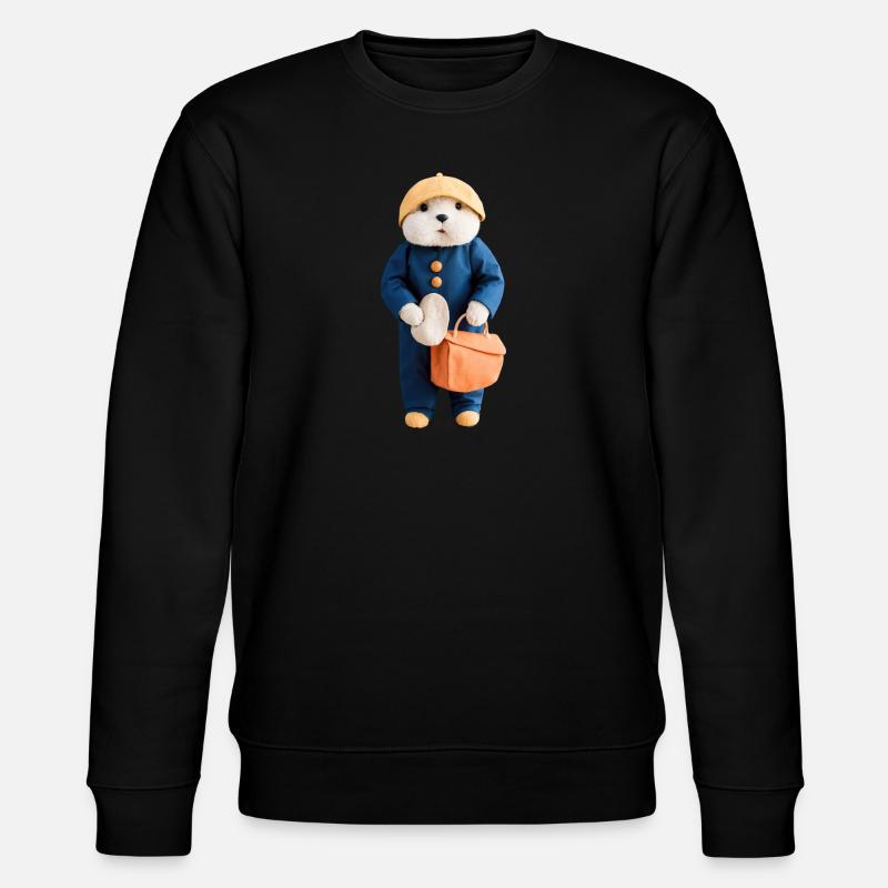 Erdmännchen - Stanley/Stella Unisex Bio-Sweatshirt CHANGER  - Schwarz