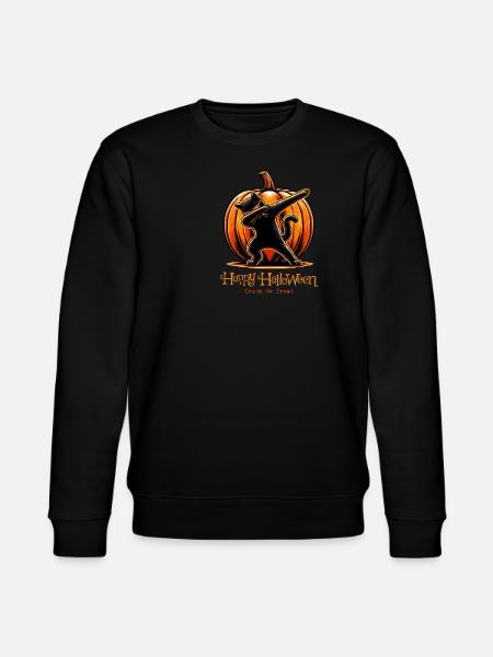 Joyeux Halloween, chat effrayé - Sweat bio CHANGER Stanley/Stella Unisexe - noir