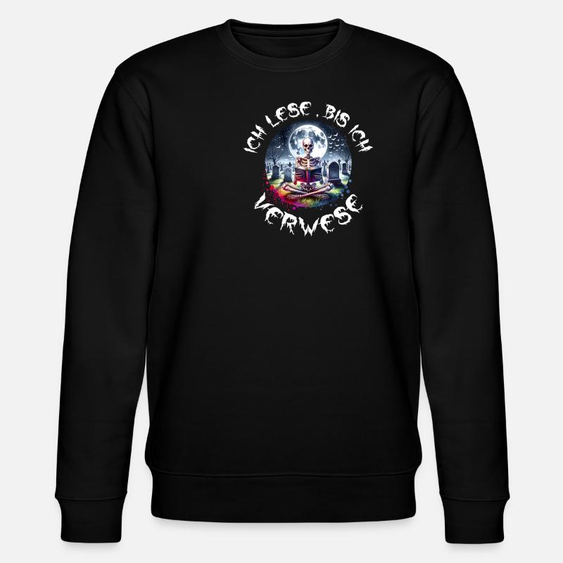 Reading is my hobby - Stanley/Stella CHANGER Unisex Organic Sweatshirt - black