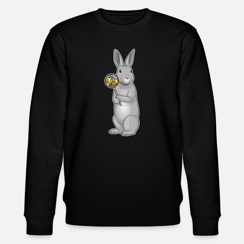 Sucette de lapin - Sweat bio CHANGER Stanley/Stella Unisexe - noir