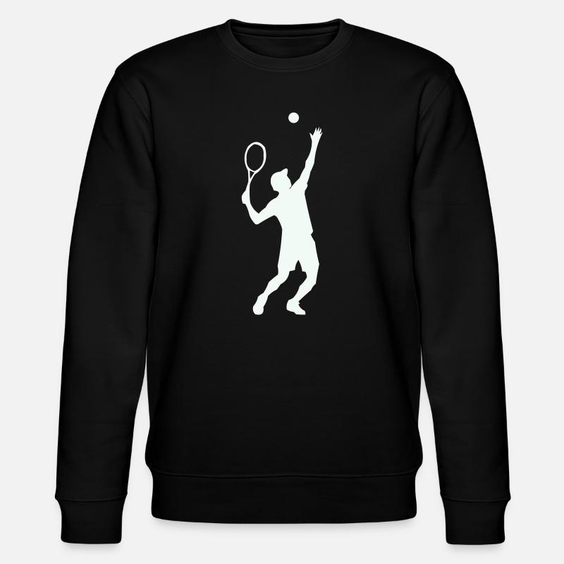 Silhouette de tennis en saut - Sweat bio CHANGER Stanley/Stella Unisexe - noir
