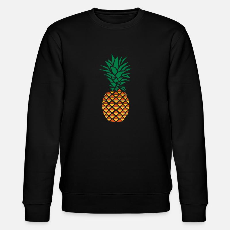 Pineapple (Geometric Style) - Stanley/Stella CHANGER Unisex Organic Sweatshirt - black