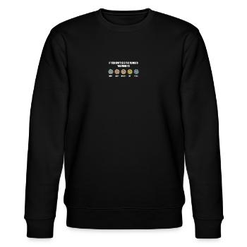Ishihara Numbers - Travel - Stanley/Stella Unisex Bio-Sweatshirt CHANGER  - Schwarz - Vorne - Nik (191cm) & Marisol (170cm)