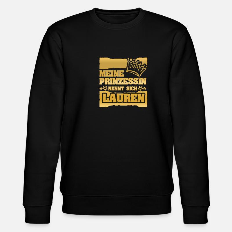 Mädchenname Lauren - Stanley/Stella Unisex Bio-Sweatshirt CHANGER  - Schwarz