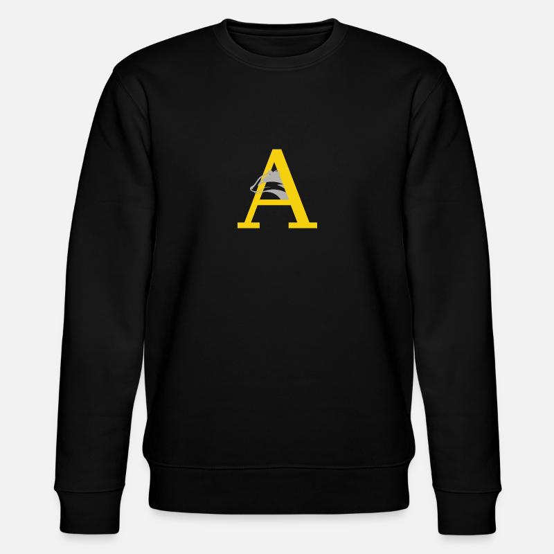 Buchstabe A - Stanley/Stella Unisex Bio-Sweatshirt CHANGER  - Schwarz