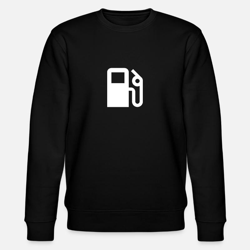 Zapfsäule | Weiß | Geschenkidee - Stanley/Stella Unisex Bio-Sweatshirt CHANGER - Schwarz