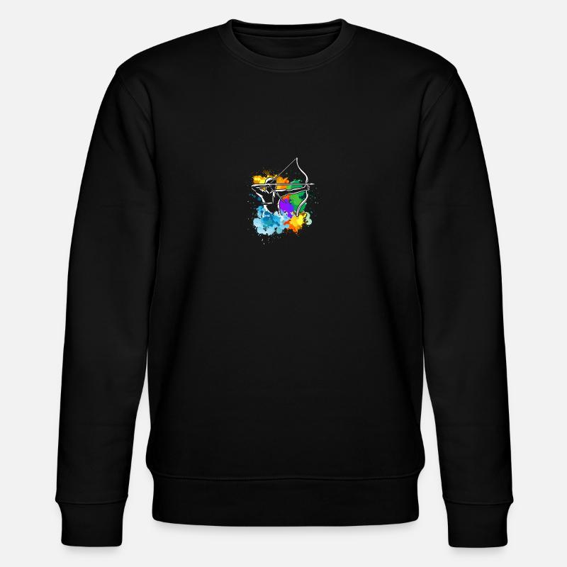 Bow and arrow Archery Archer - Stanley/Stella CHANGER Unisex Organic Sweatshirt - black