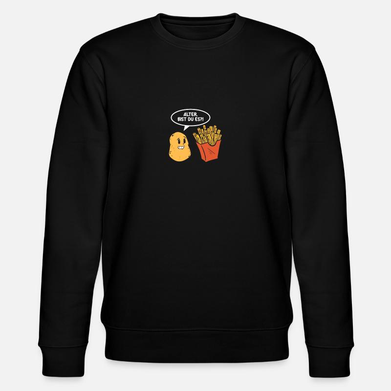 Mec, c’est toi ?! Frites - Sweat bio CHANGER Stanley/Stella Unisexe - noir