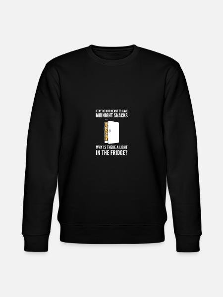 Midnight Snacks. Evening Person Gift - Stanley/Stella CHANGER Unisex Organic Sweatshirt - black