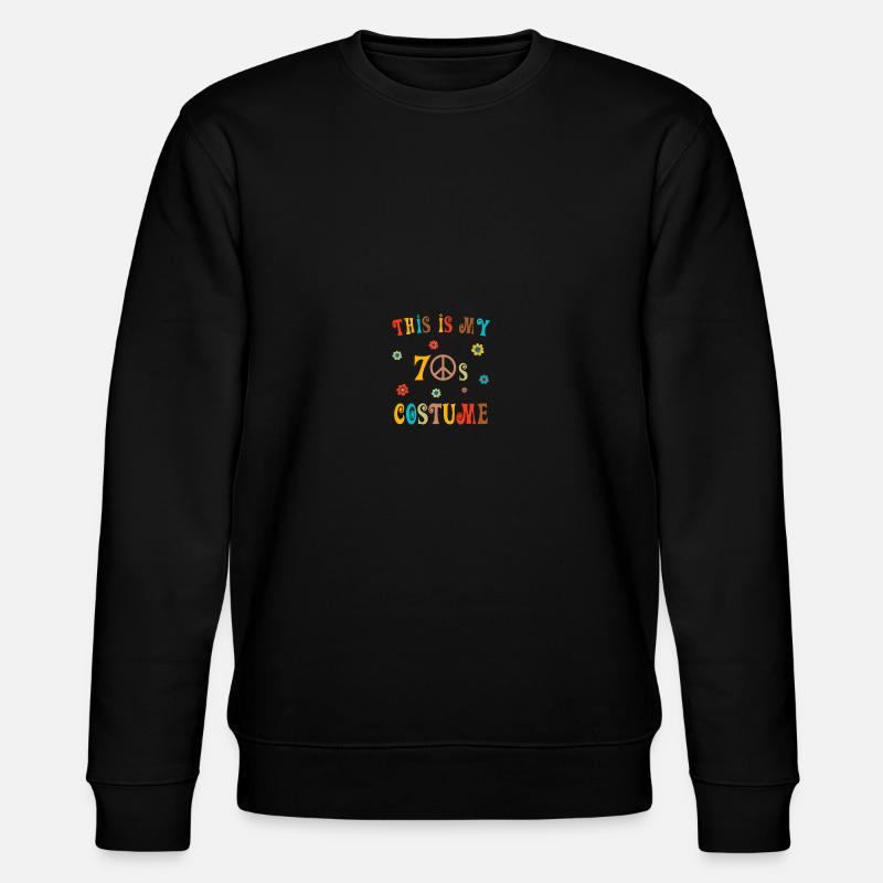 This Is My 70s Costume - Stanley/Stella Unisex Bio-Sweatshirt CHANGER  - Schwarz