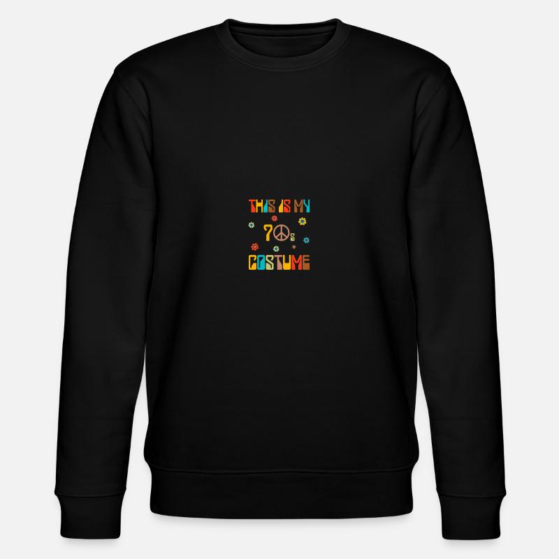 This Is My 70s Costume - Stanley/Stella Unisex Bio-Sweatshirt CHANGER  - Schwarz