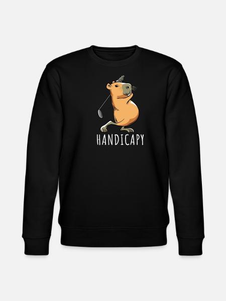 Capybara Golf Handicap - Handicappet - Stanley/Stella økologisk unisex-sweatshirt CHANGER  - sort