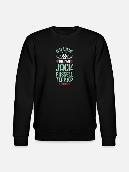 I love my Jack Russell Terrier - Stanley/Stella CHANGER Unisex Organic Sweatshirt - black