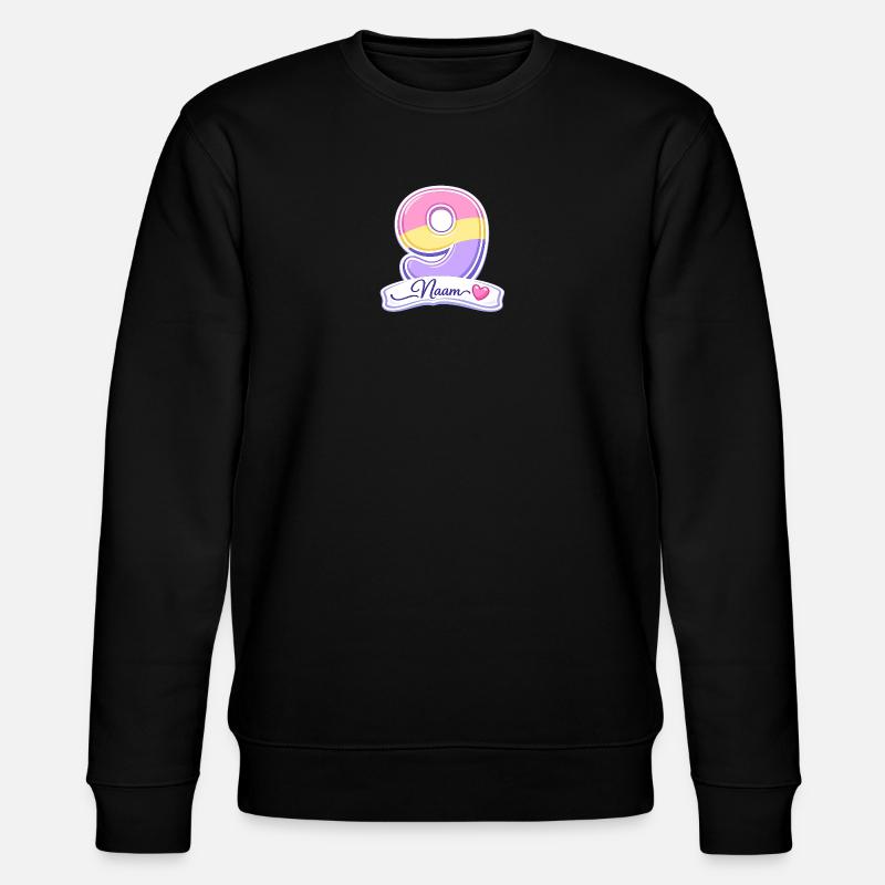Birthday 9 Pastel personnalisable - Sweat bio CHANGER Stanley/Stella Unisexe - noir
