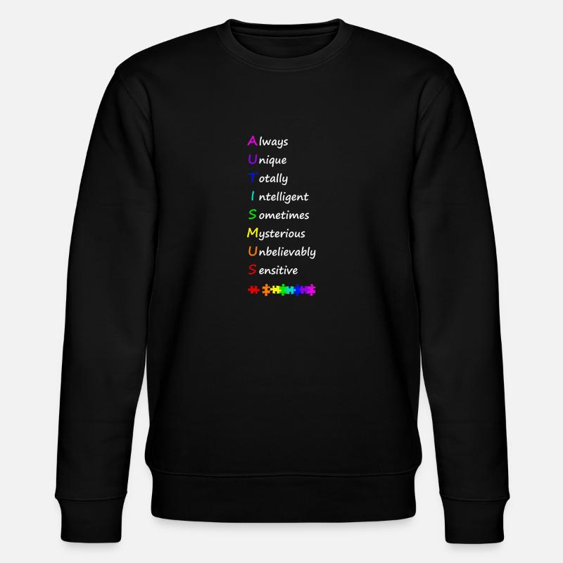 Autismus - Stanley/Stella Unisex Bio-Sweatshirt CHANGER  - Schwarz