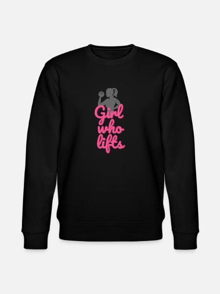 Girl who Lifts - Stanley/Stella Unisex Bio-Sweatshirt CHANGER - Schwarz