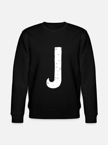 J Letter - Stanley/Stella CHANGER Unisex Organic Sweatshirt - black