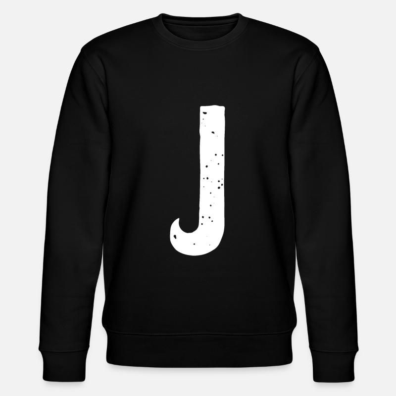 J Letter - Stanley/Stella CHANGER Unisex Organic Sweatshirt - black