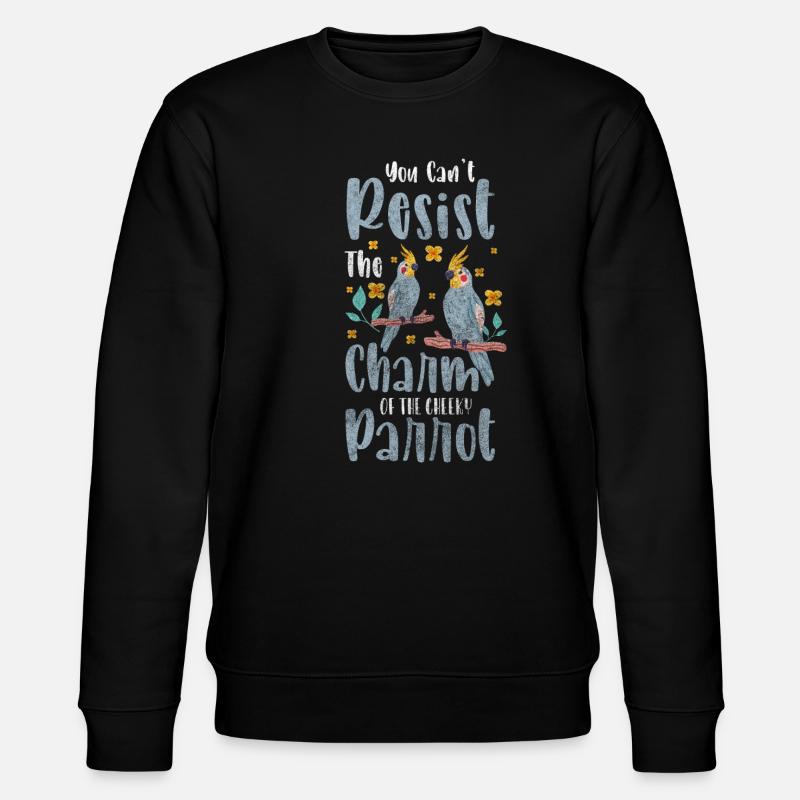 Ara cacatoès volant Faune - Sweat bio CHANGER Stanley/Stella Unisexe - noir