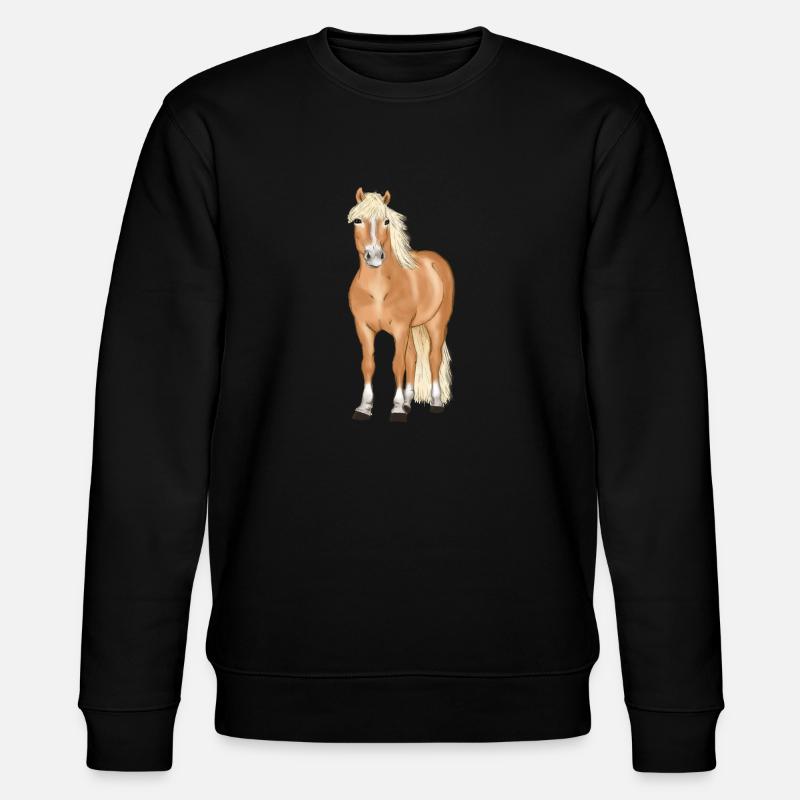 blonder Haflinger - Stanley/Stella Unisex Bio-Sweatshirt CHANGER  - Schwarz