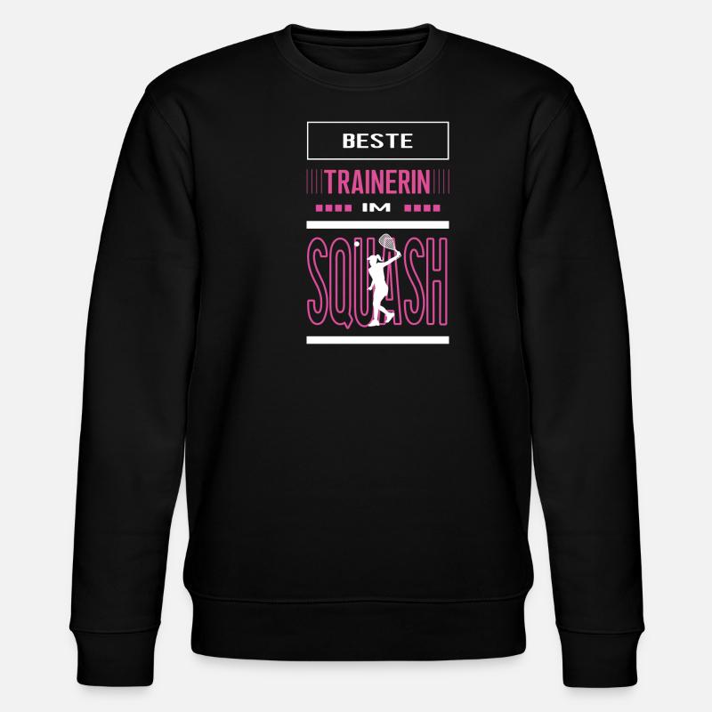 Beste Squash Trainerin Squashtrainerin Squasherin - Stanley/Stella Unisex Bio-Sweatshirt CHANGER - Schwarz