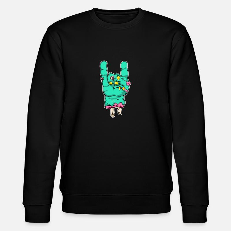 Costume d'Halloween Zombie Hand Rock - Sweat bio CHANGER Stanley/Stella Unisexe - noir