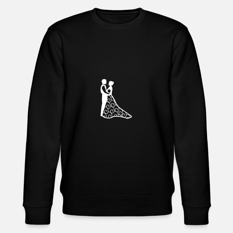 Braut Bräutigam - Stanley/Stella Unisex Bio-Sweatshirt CHANGER  - Schwarz