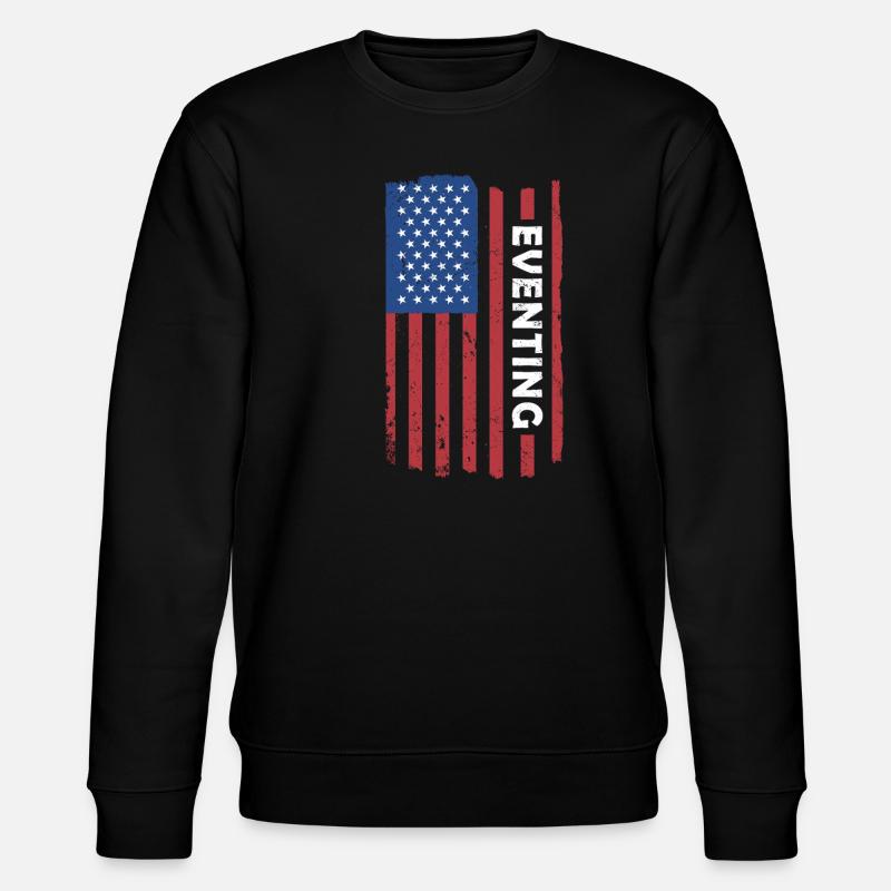 Cavalier Us Flag Concours complet - Sweat bio CHANGER Stanley/Stella Unisexe - noir