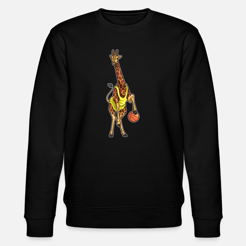 Girafe basketteur joueur Baskeball - Sweat bio CHANGER Stanley/Stella Unisexe - noir