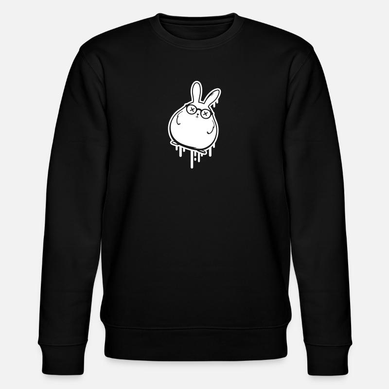 Bunny Easter Funny - Stanley/Stella CHANGER Unisex Organic Sweatshirt - black