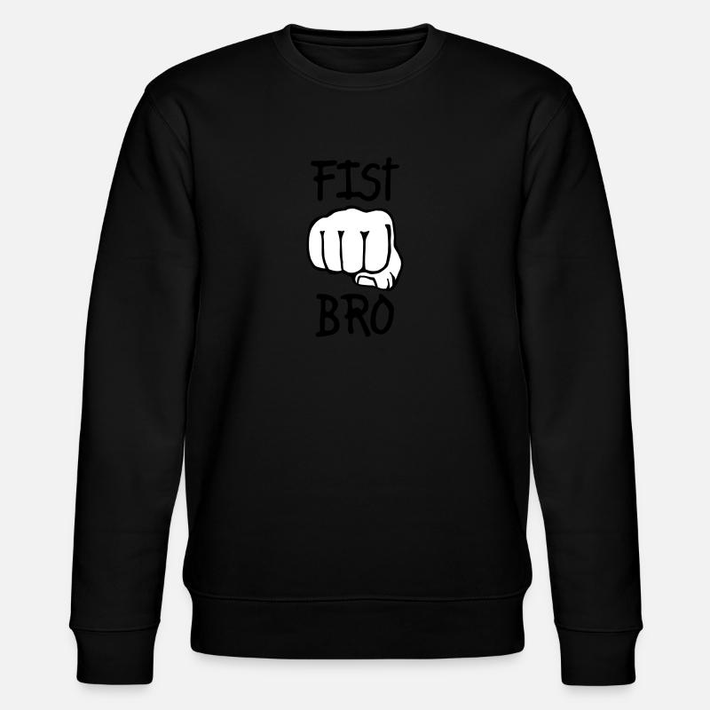 fist bro 2c - Stanley/Stella Unisex Bio-Sweatshirt CHANGER  - Schwarz