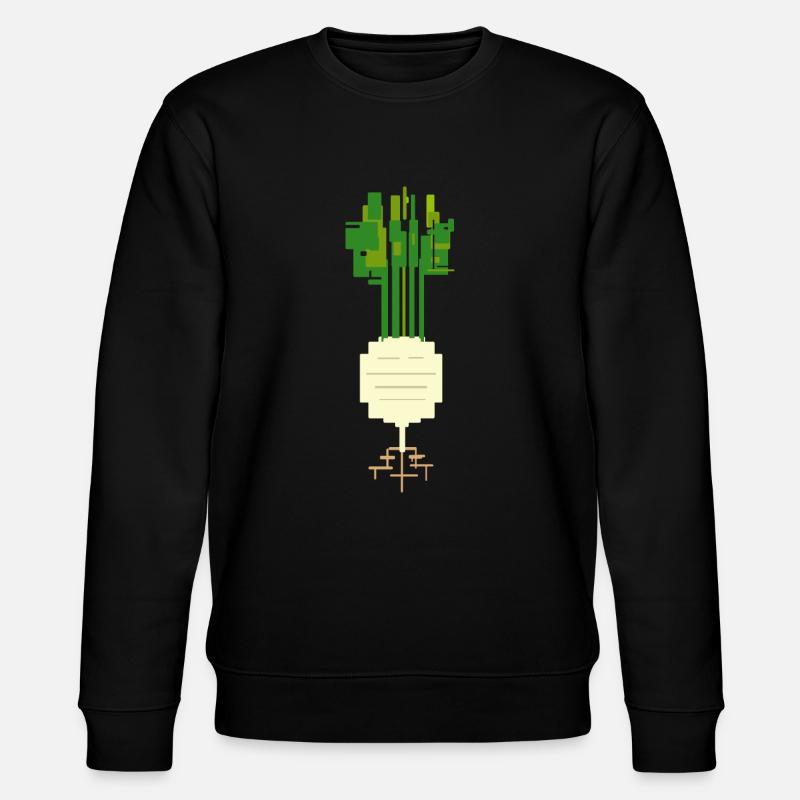 Kohlrabi - Stanley/Stella Unisex Bio-Sweatshirt CHANGER  - Schwarz