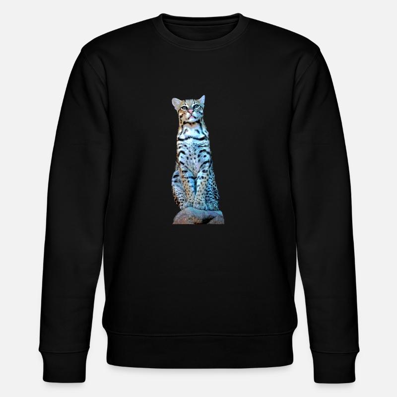 Ozelot - Stanley/Stella Unisex Bio-Sweatshirt CHANGER  - Schwarz