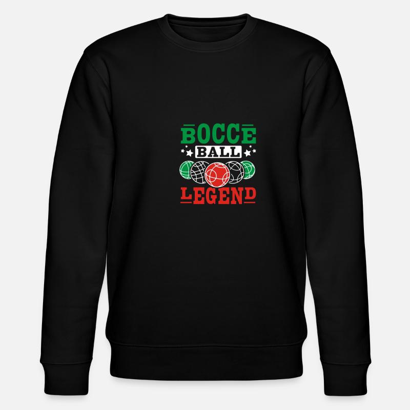 Bocce ball legend - Stanley/Stella Unisex Bio-Sweatshirt CHANGER  - Schwarz