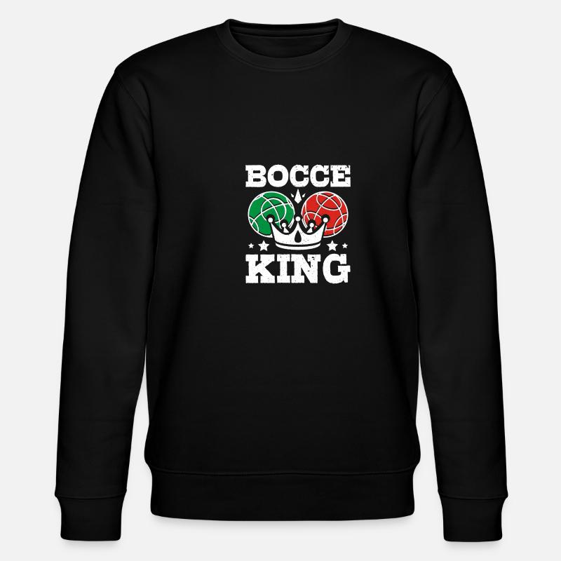 Bocce ball king - Stanley/Stella Unisex Bio-Sweatshirt CHANGER  - Schwarz