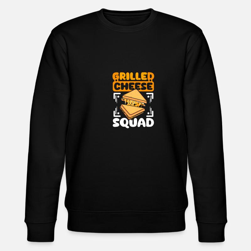 Grilled cheese squad - Stanley/Stella CHANGER Unisex Organic Sweatshirt - black