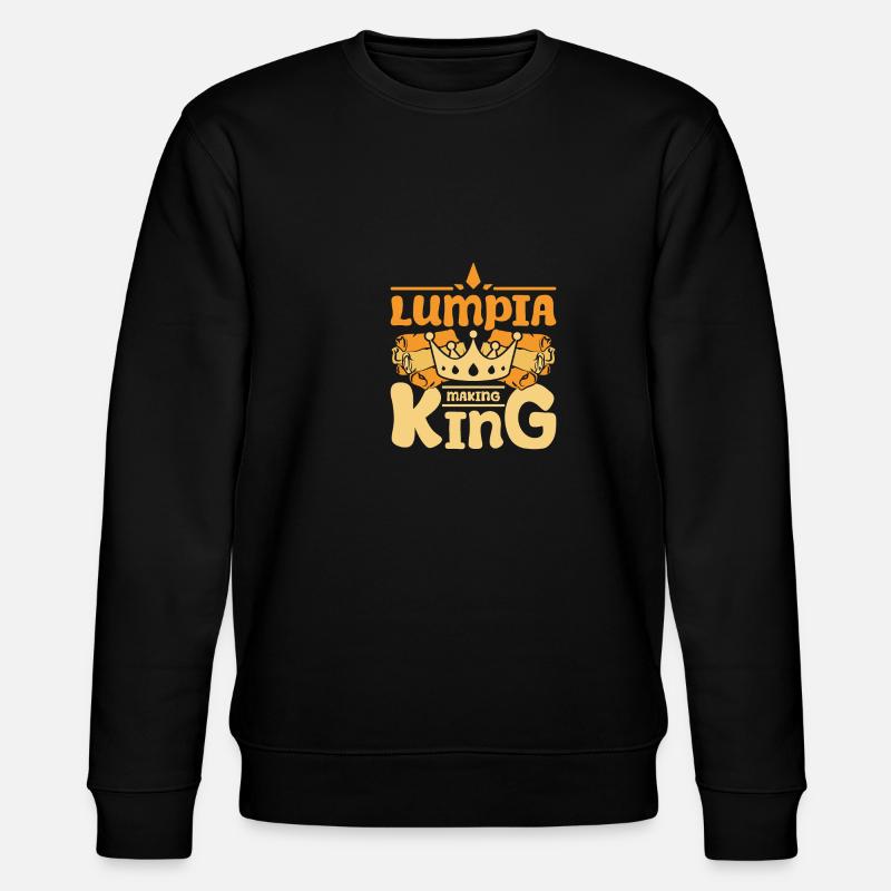 Lumpia making king - Stanley/Stella CHANGER Unisex Organic Sweatshirt - black
